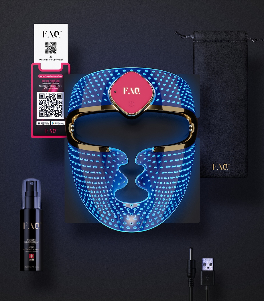 201 Ultra-Lightweight Silicone LED Anti-Ageing Face Mask Treatment NO COLOUR Image 6