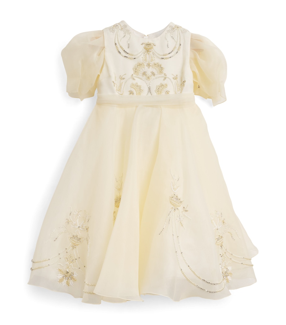 Tulle Embellished Dress (2-14 Years) IVORY Image 1