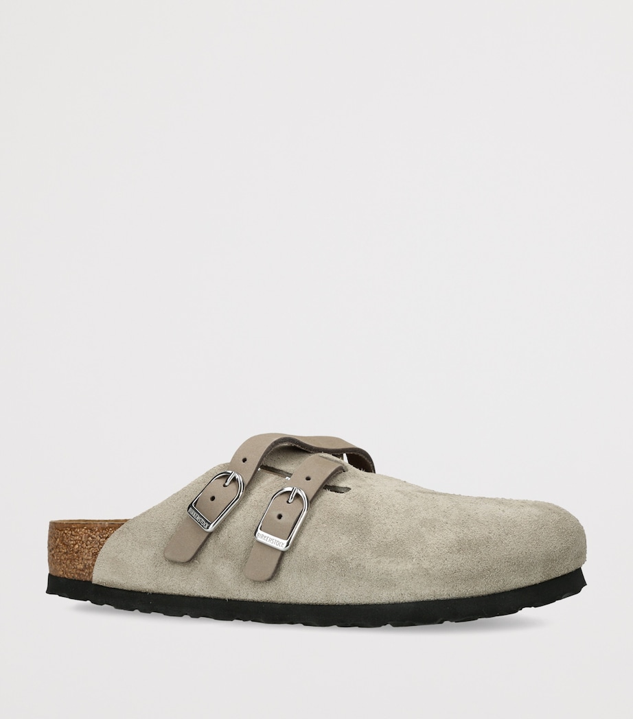 Birkenstock Suede Blair Clogs (Regular Fit) Taupe Image 2