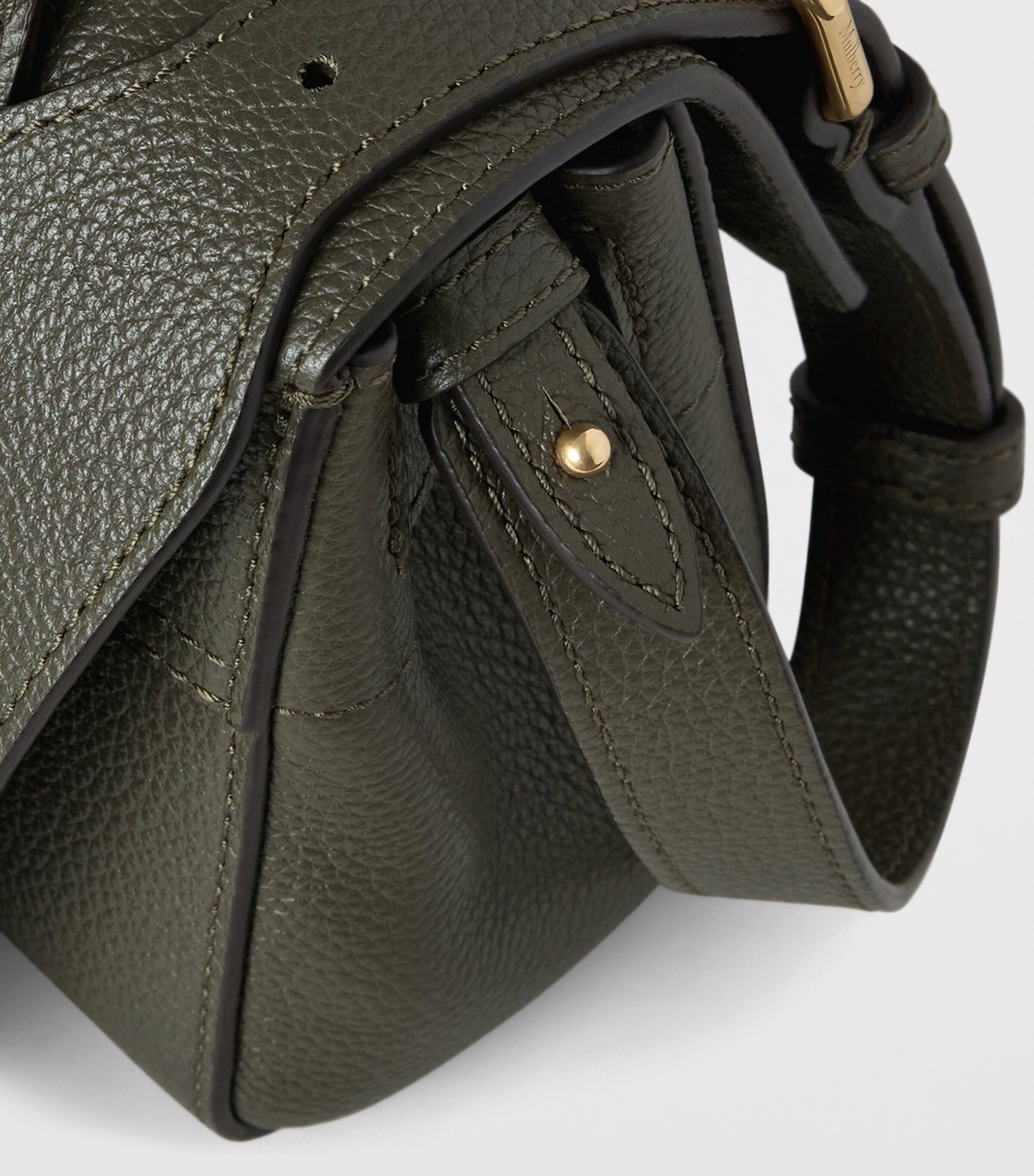 Mini Leather Bayswater Top-Handle Bag JUNIPER GREEN Image 4