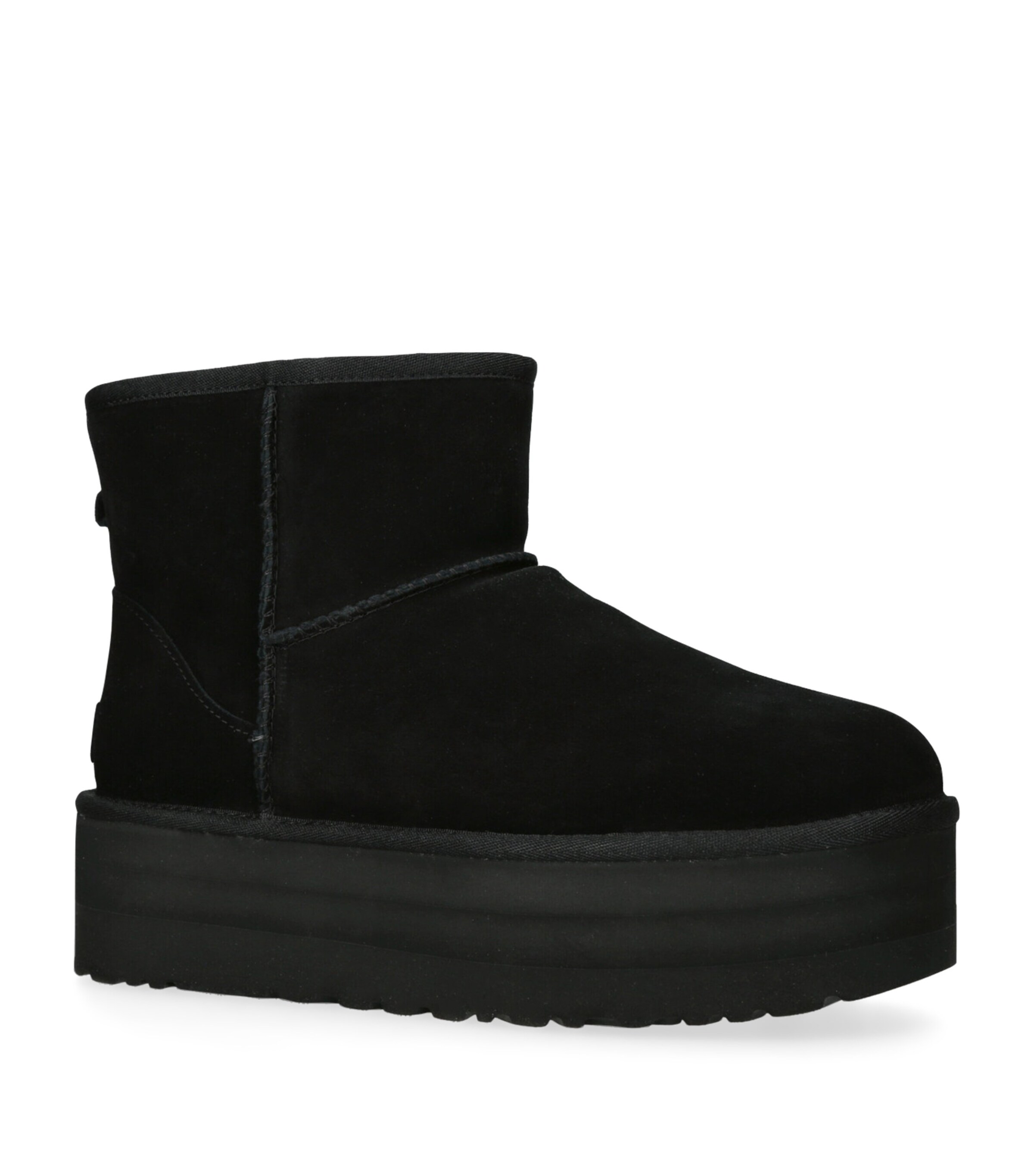 Suede Classic Mini Platform Boots BLACK Image 3