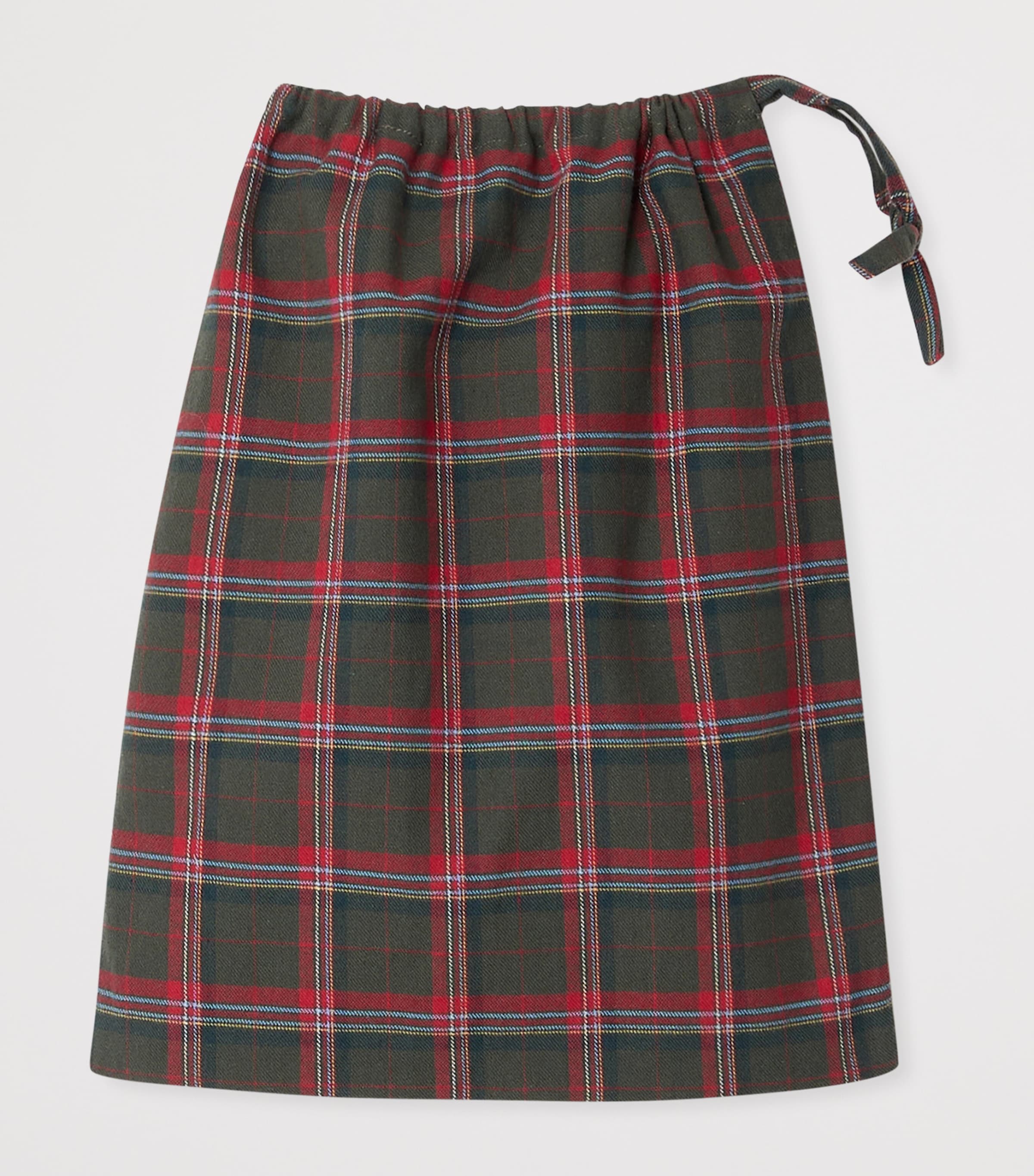 Cotton Plaid Pyjama Set (4-8 Years) CA KAKI FONCE Image 3