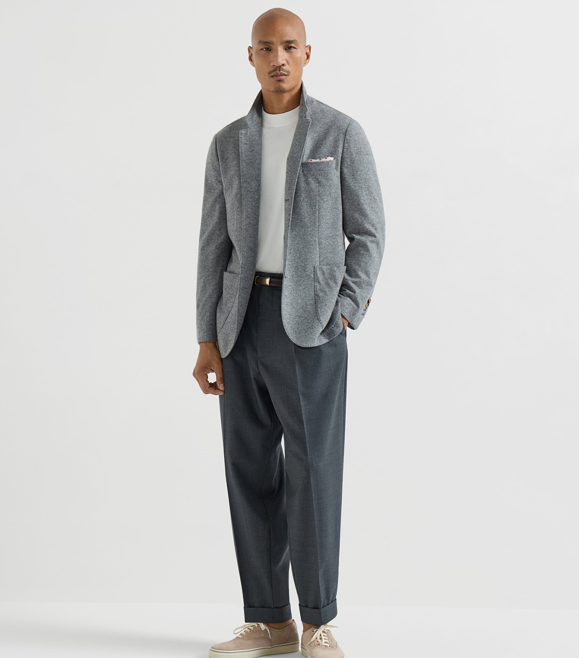 Brunello Cucinelli Mens Cashmere Jersey Blazer Image 2