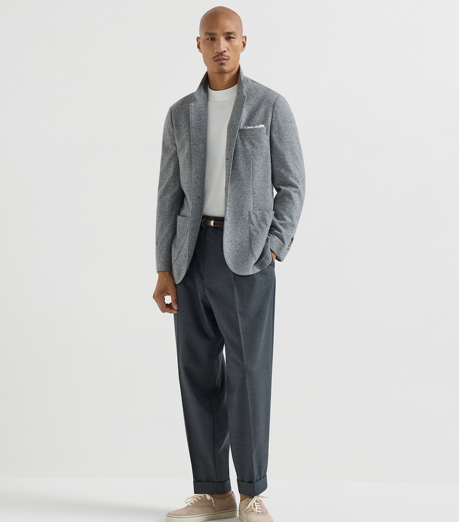 Brunello Cucinelli Mens Cashmere Jersey Blazer Image 2