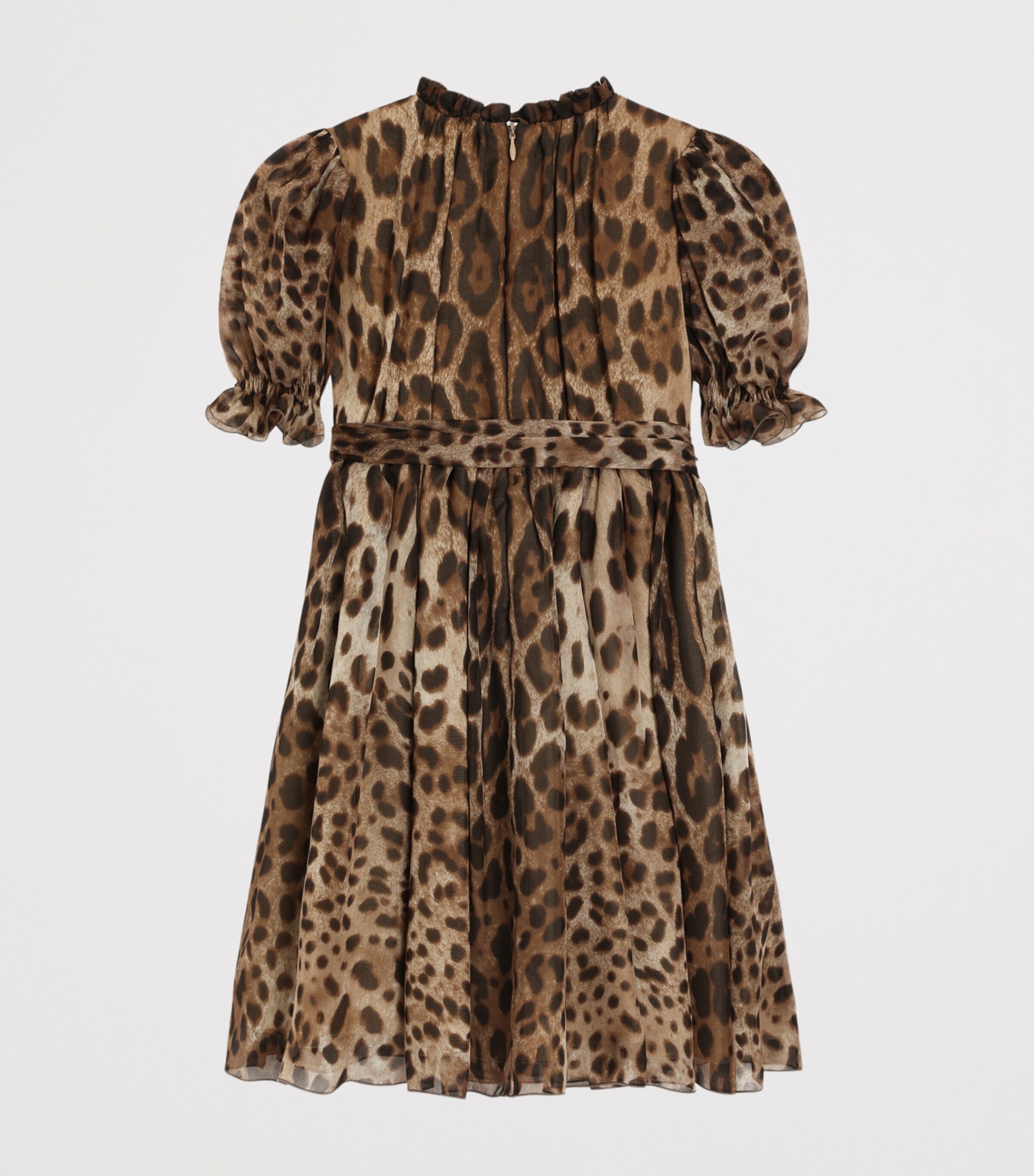 Dolce&Gabbana Kids Silk Leopard Print Dress (8-12+ Years) Leo New Image 2