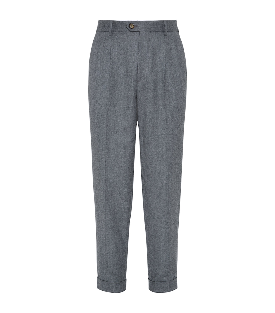 Virgin Wool Leisure Fit Trousers C003 Image 1