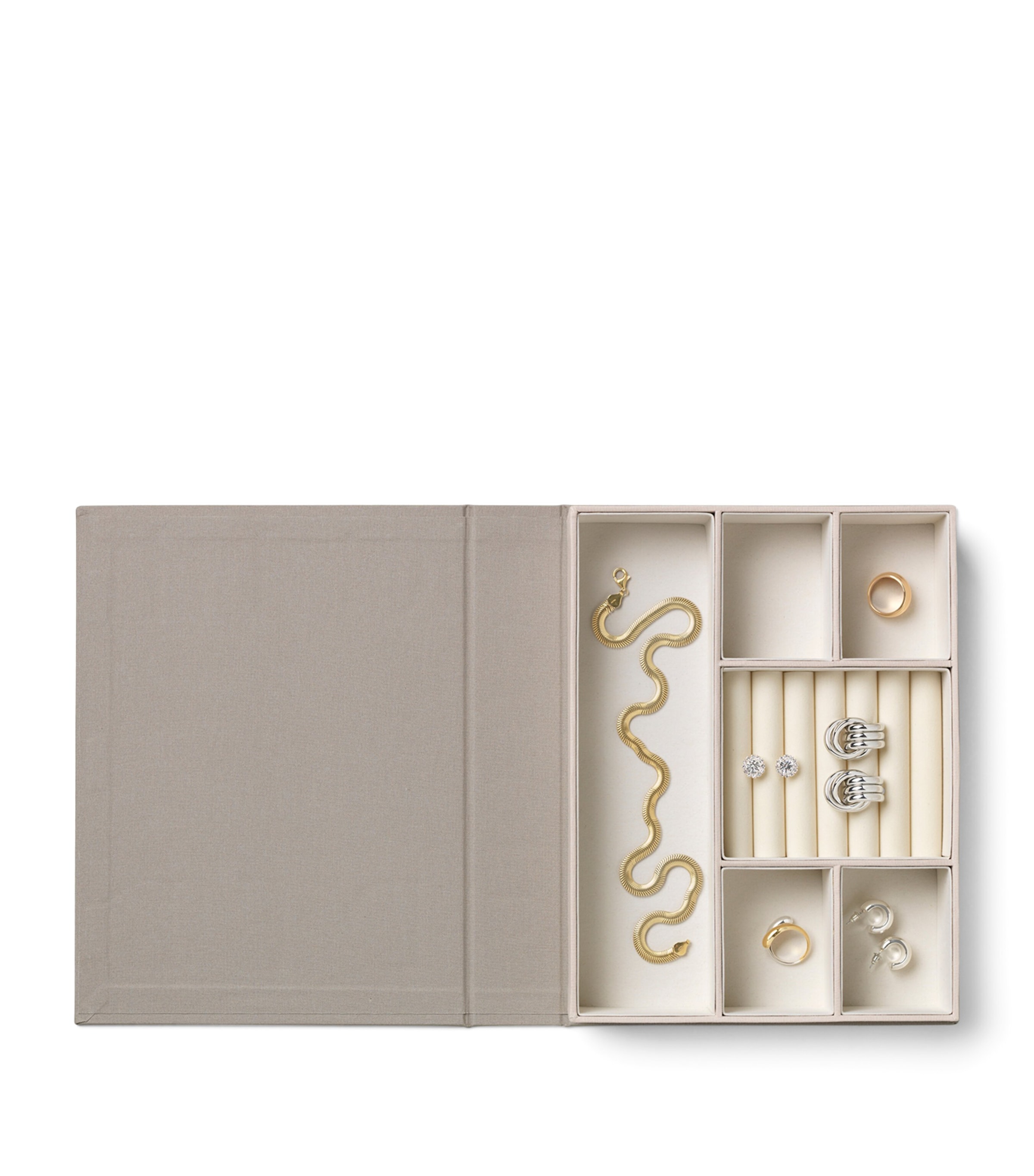 Printworks Gilded Jewellery Box Beige Image 2