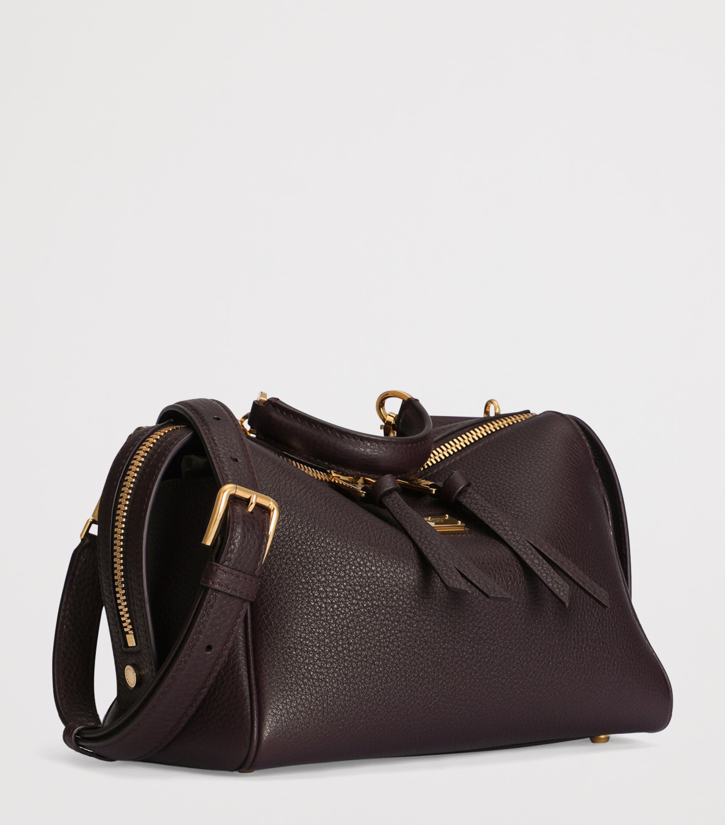 Dolce&Gabbana Calfskin Vittoria Top-Handle Bag Wine Image 3