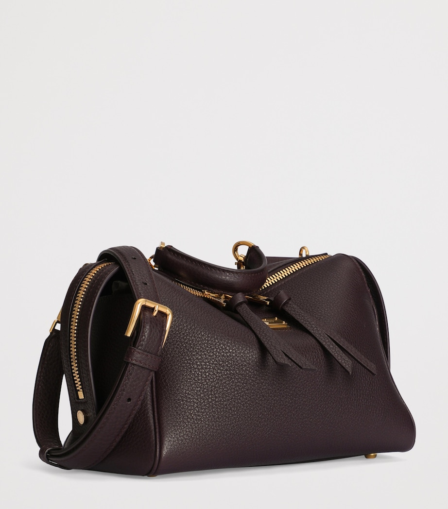 Dolce&Gabbana Calfskin Vittoria Top-Handle Bag Wine Image 3