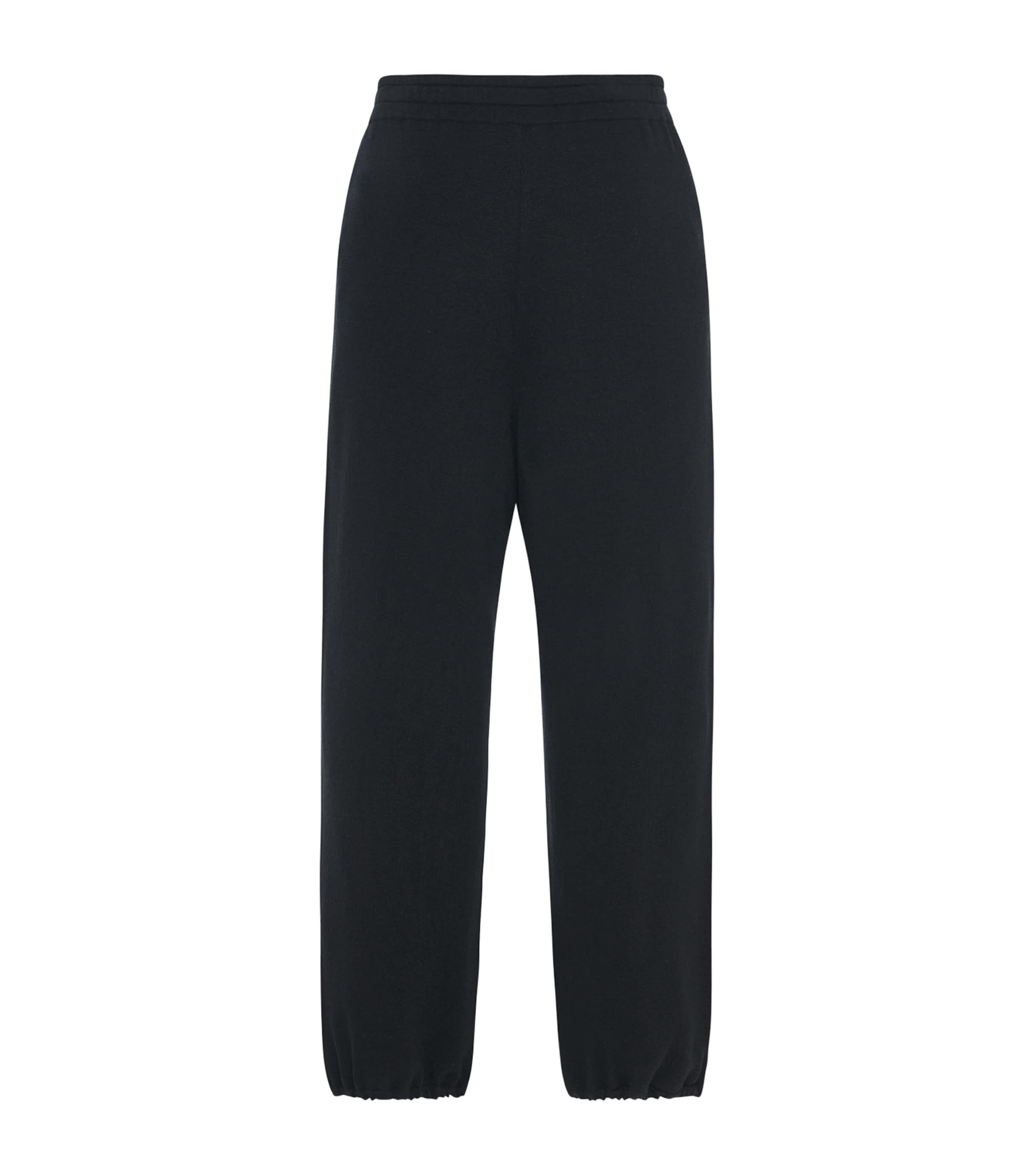 The Row Orion Silk Jersey Sweatpants In Blue