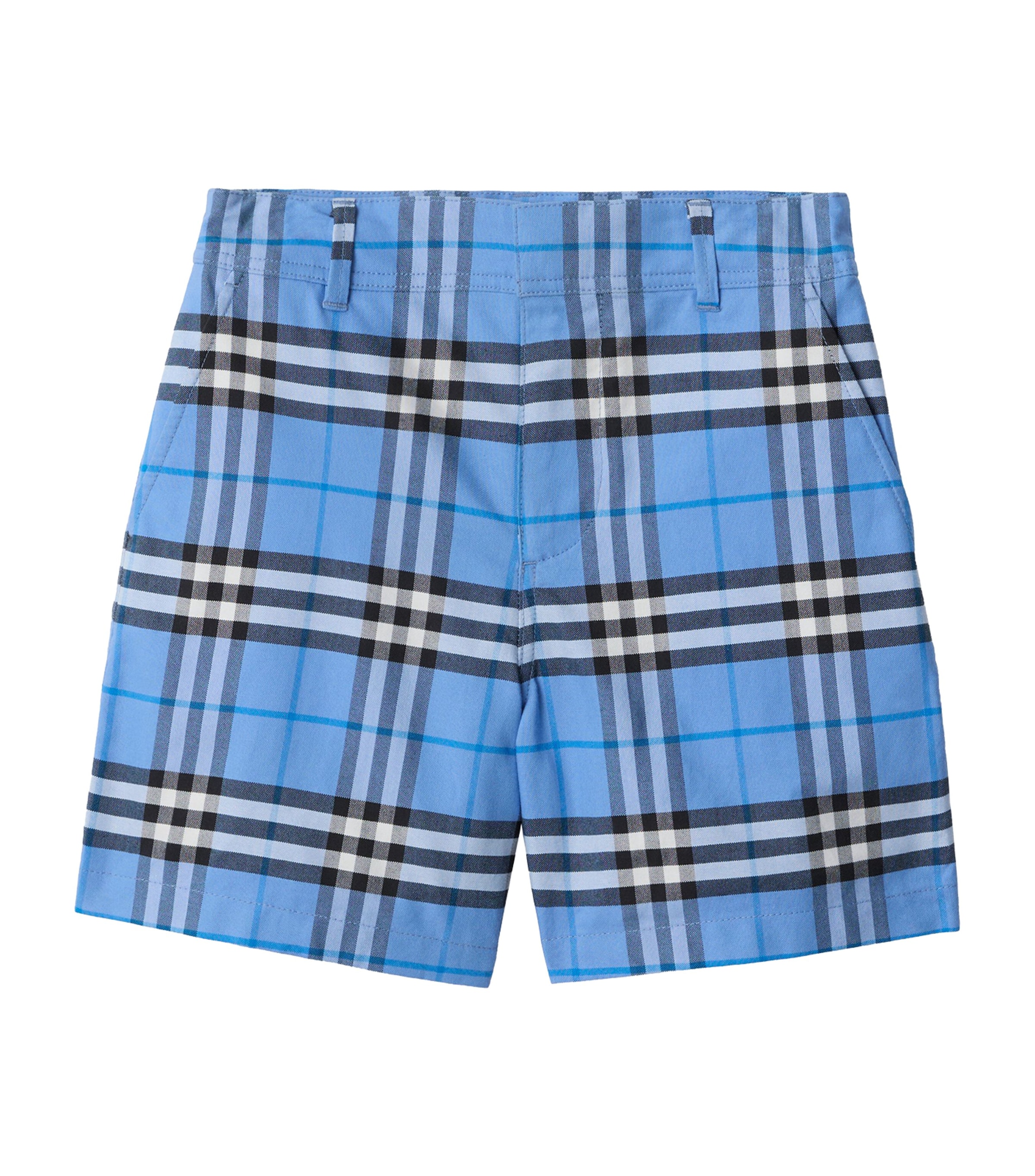 Cotton Check Oxford Shorts (3-12 Years) CORNFLOWER BLU IP CK Image 1
