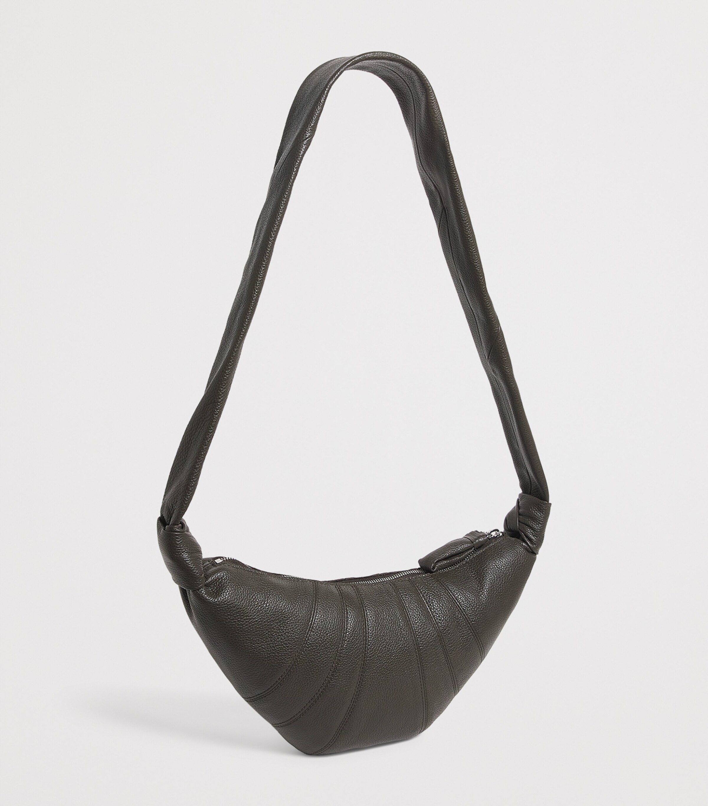 Lemaire Small Pebbled Leather Croissant Bag Marecage Image 3