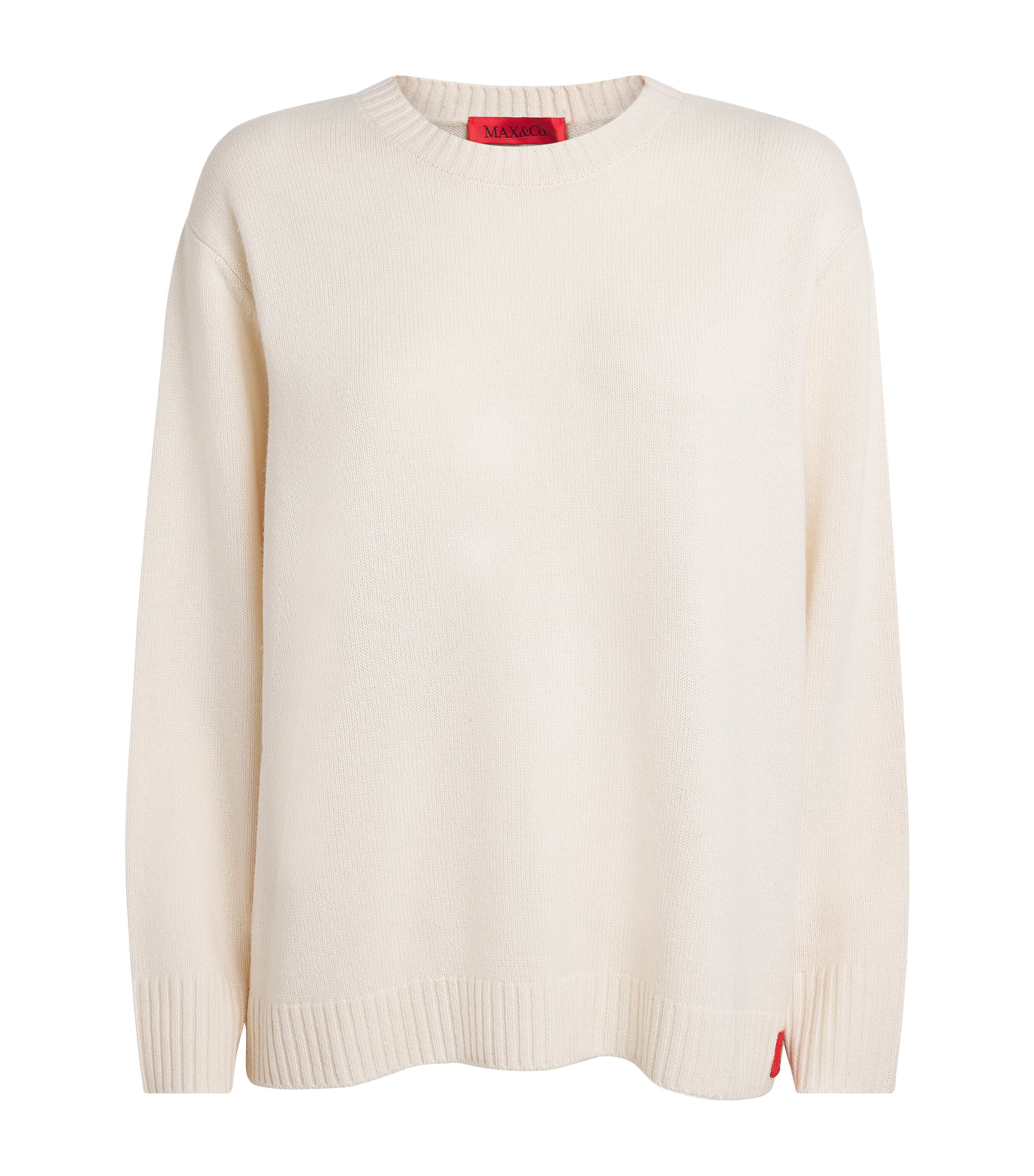 Max & Co Wool-cashmere Crew-neck Sweater In Neutral