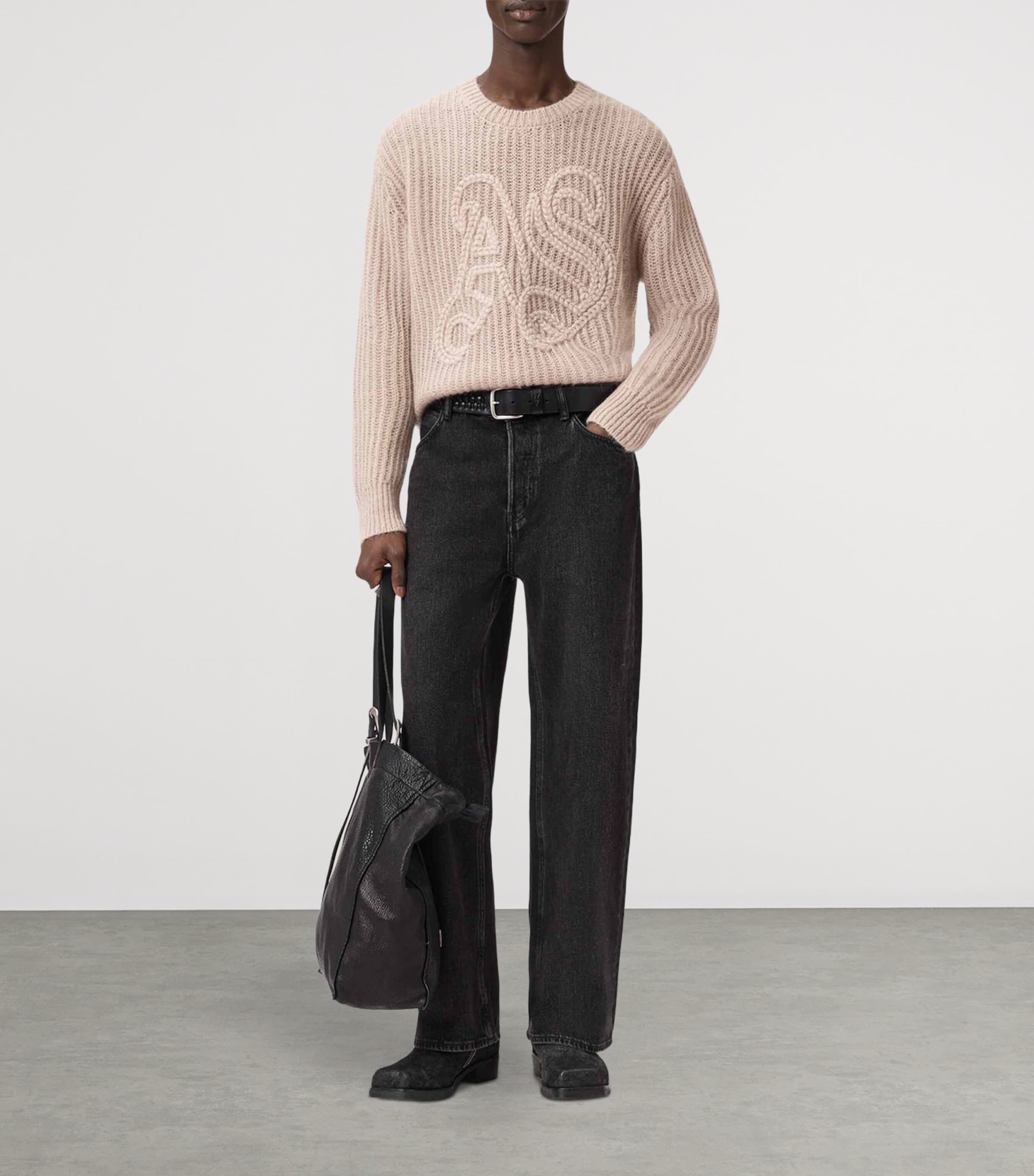 Embroidered Chainy Sweater DUSK BROWN Image 3