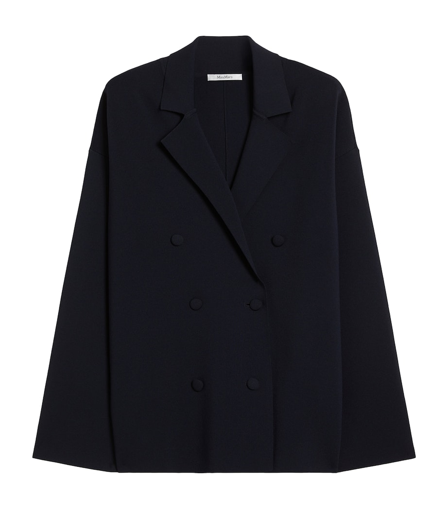 Knit Double-Breasted Blazer ULTRAMARINE Image 1