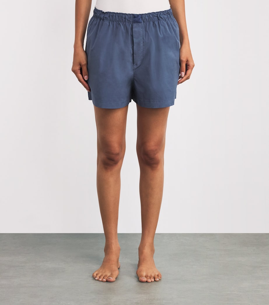 Cotton Poplin Shorts HARBOR Image 3