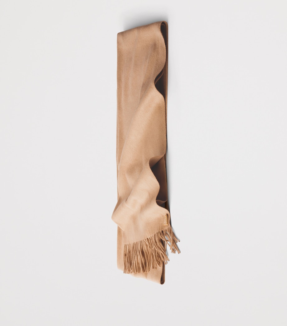 Prada Silk-Cashmere Scarf Brown Image 3