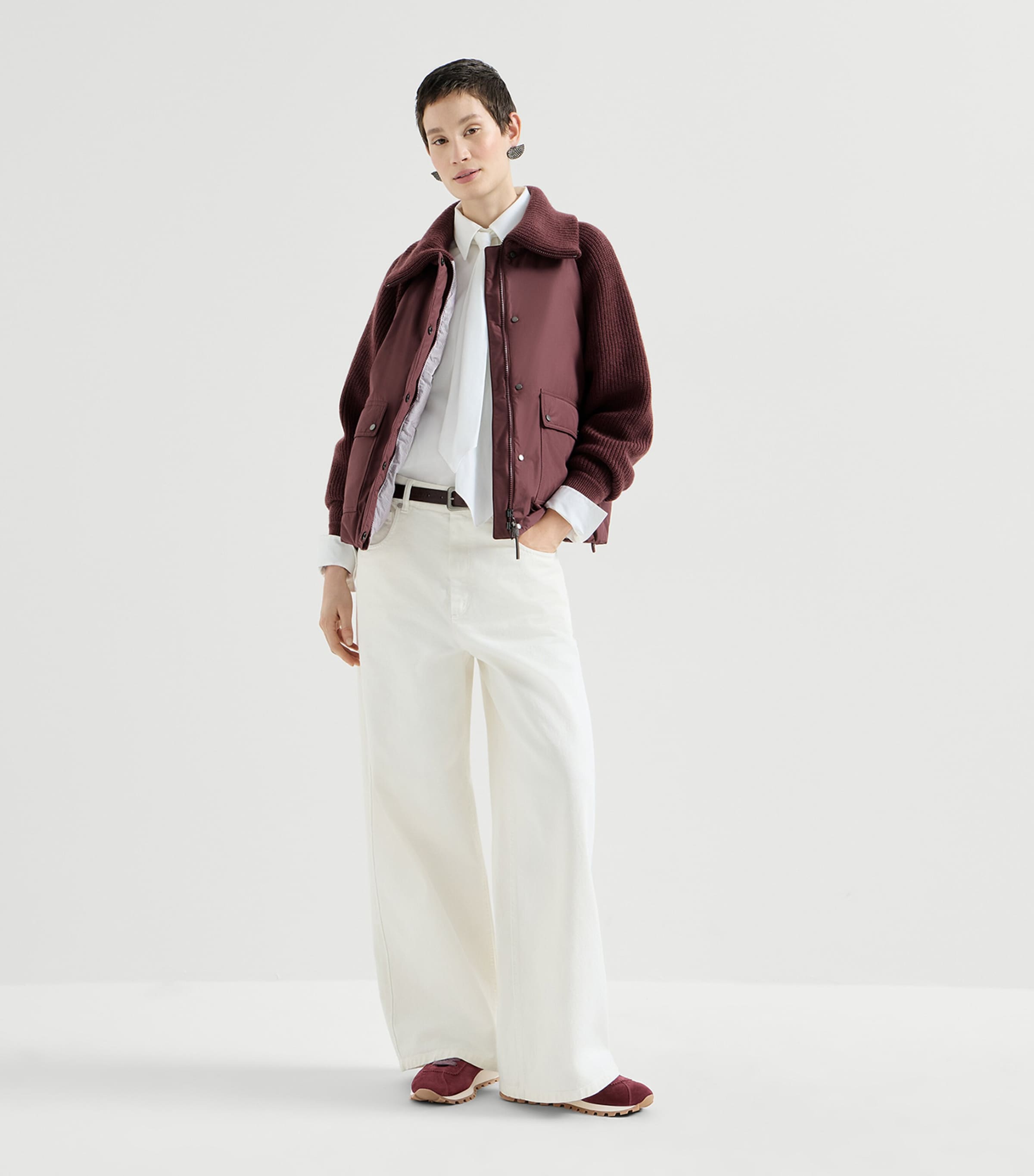 Brunello Cucinelli Suede Monili-Trim Sneakers Image 2