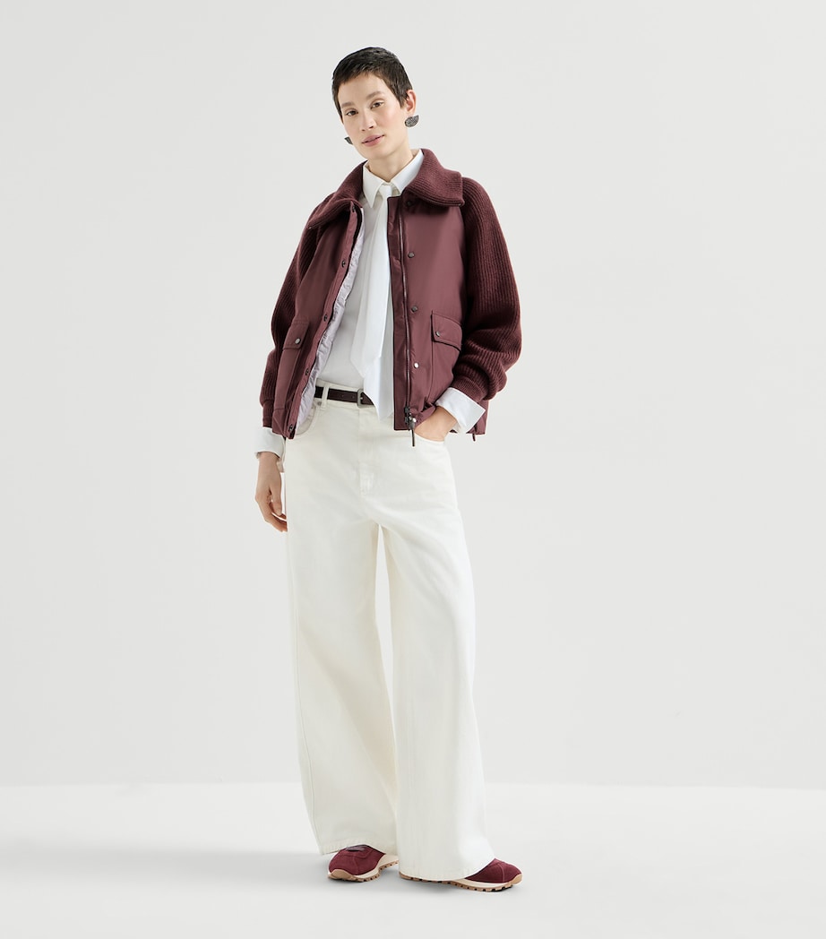 Brunello Cucinelli Suede Monili-Trim Sneakers Image 2