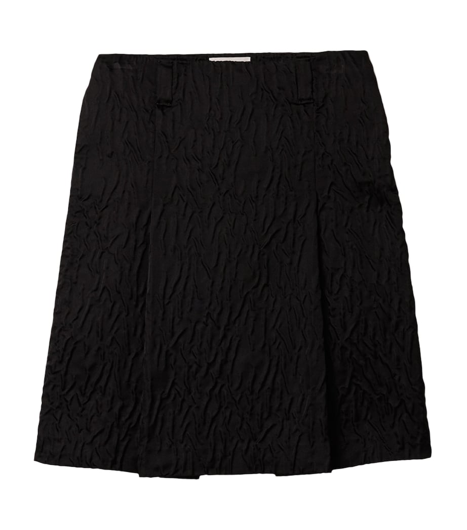 Miu Miu Womens Cloqué Duchesse Mini Skirt Image 1