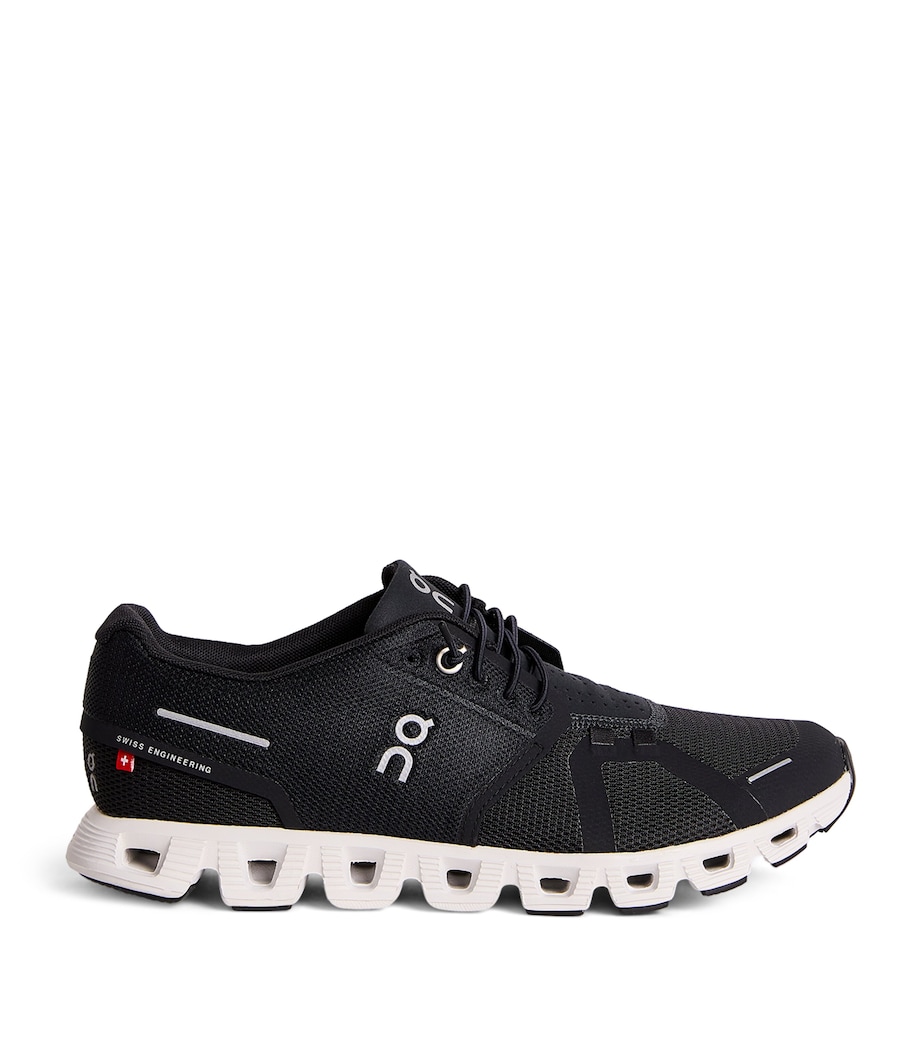Cloud 5 Trainers BLACK WHITE Image 1
