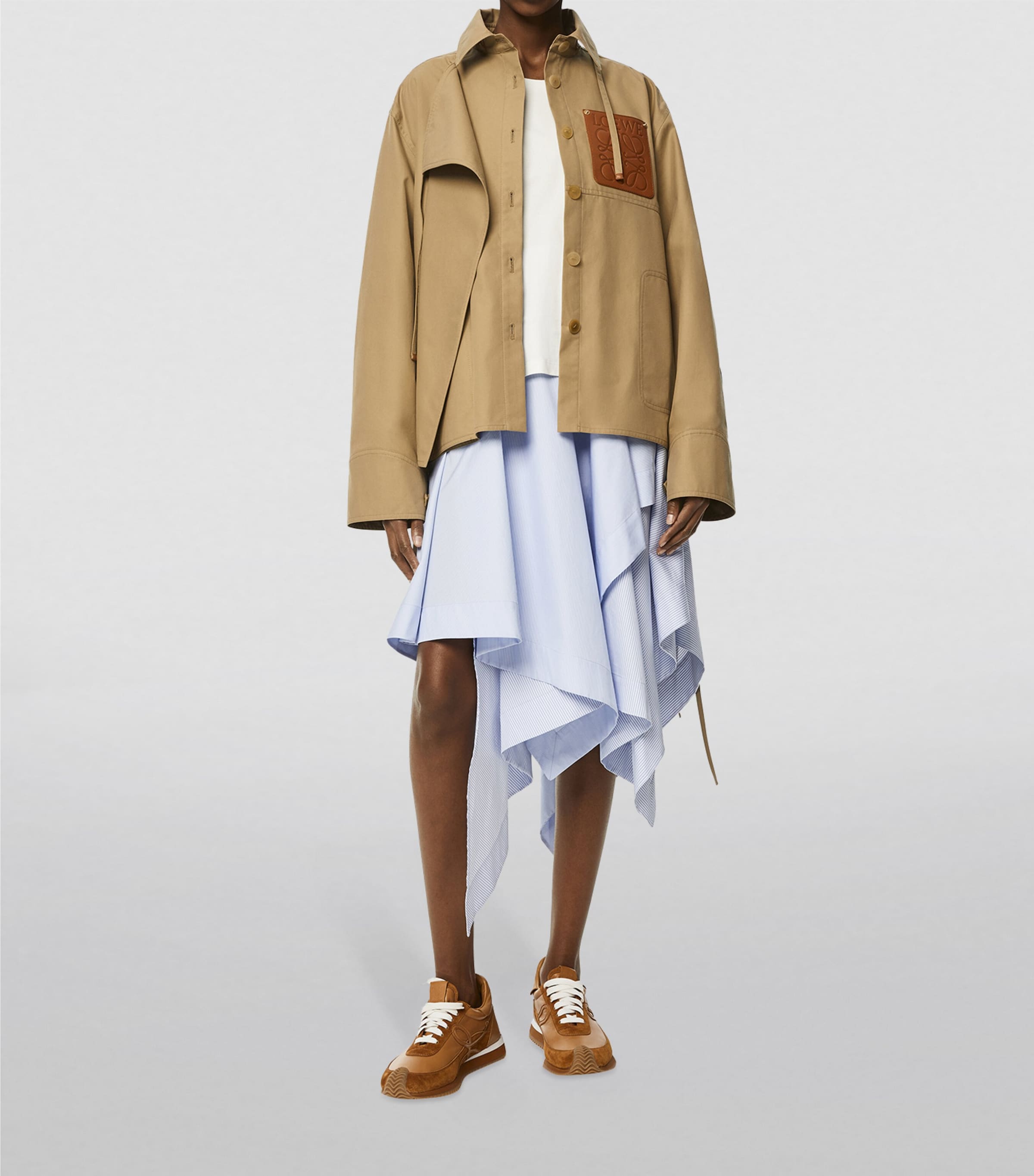 Hooded Logo-Patch Parka SWEET CARAMEL Image 3