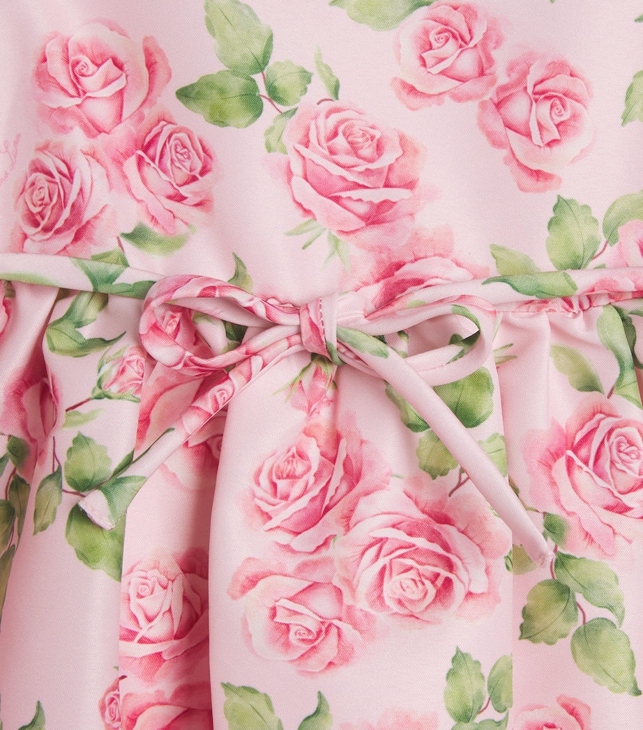 Mama Luma Floral Belted Dress (24-36 Months) Pink Image 2