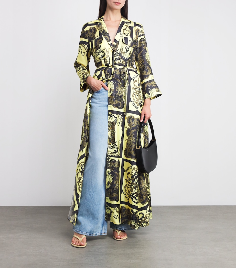 Silk Ornate Maxi Dress 308 POPCORN Image 2