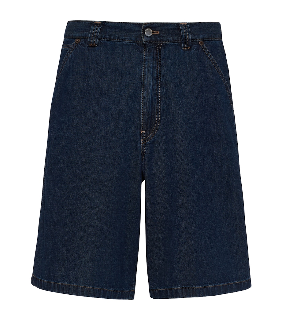 Prada Dark-Wash Denim Bermuda Shorts Image 1