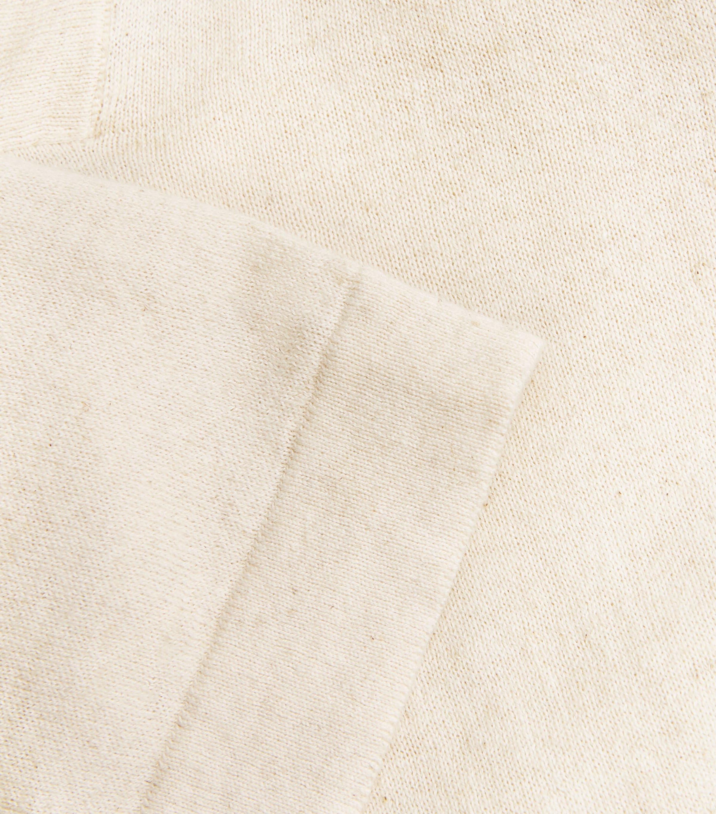 NN.07 Mens Cotton-Linen Ryan Polo Shirt Oat Image 5