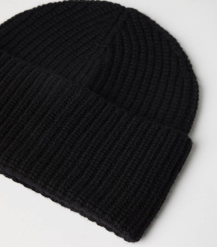 Cashmere Rib-Knit Beanie C101 Image 2