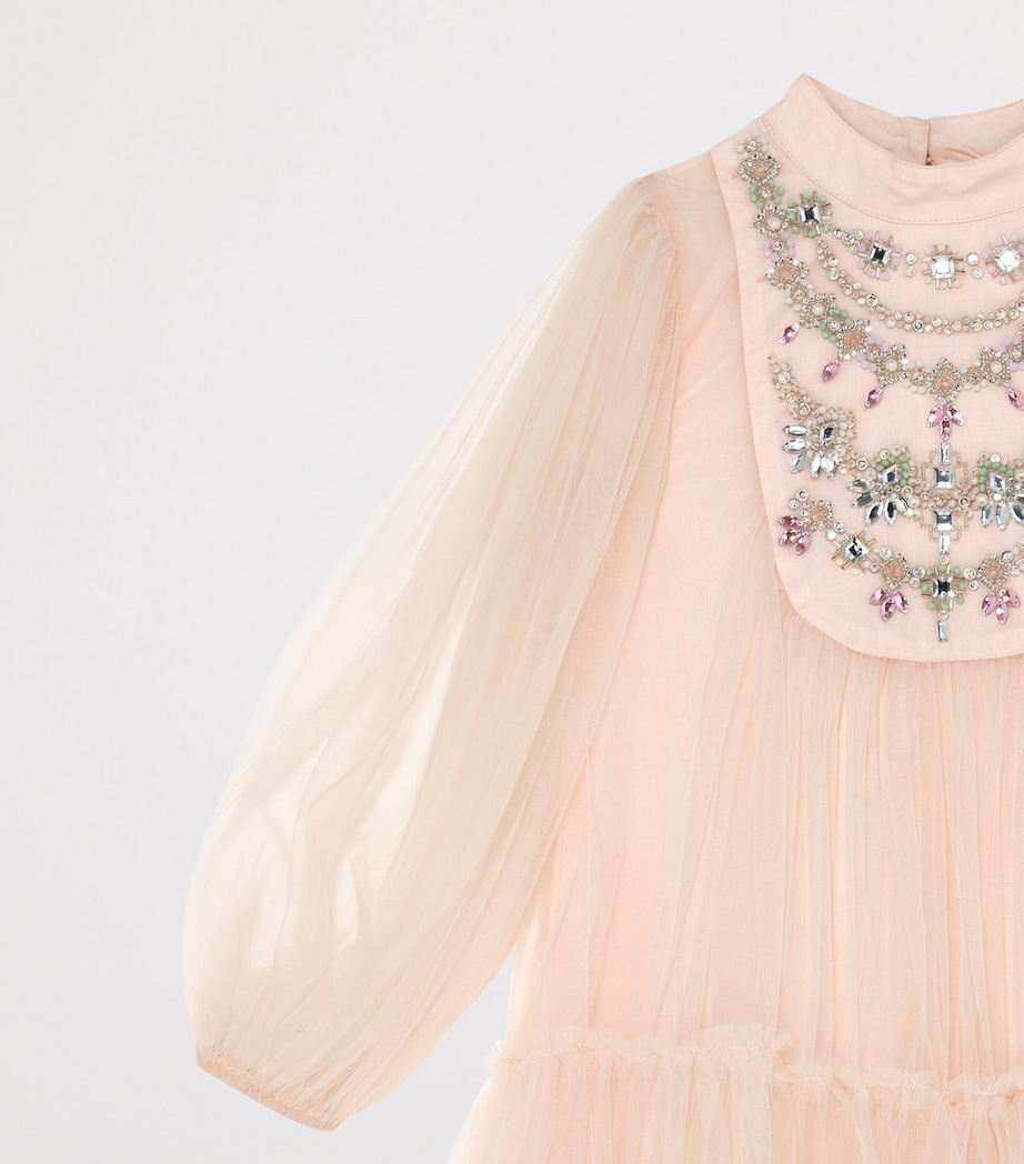 Tulle Crown Jewel Dress (12 Years) PEARL Image 3