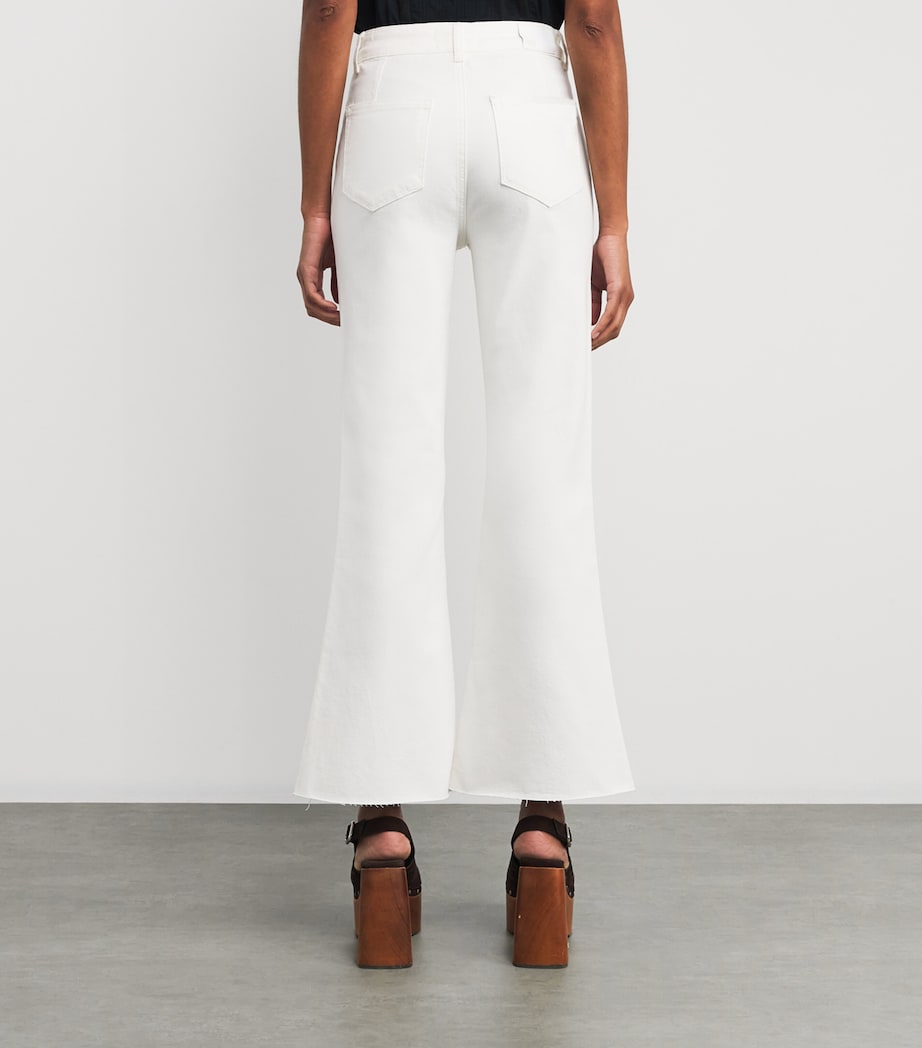 Marlow Skimmer Flared Jeans TONAL ECRU Image 4