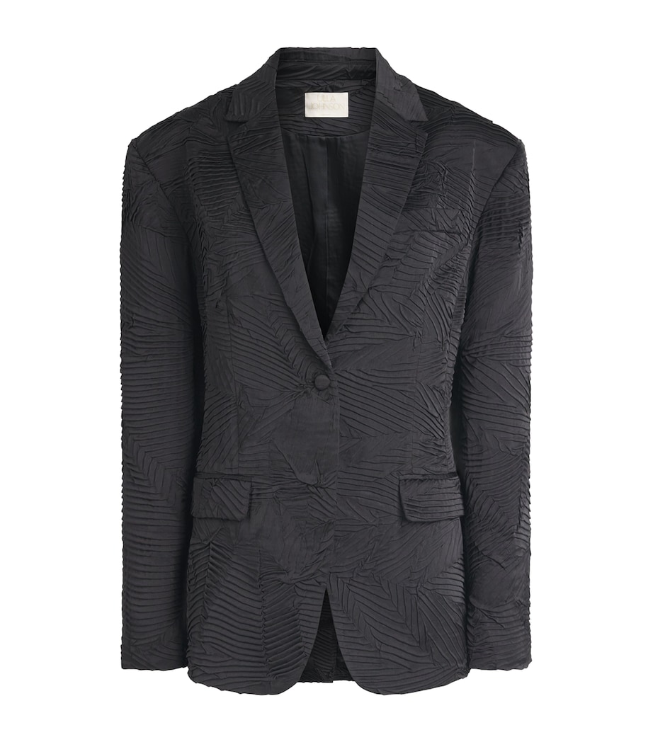 Ulla Johnson Womens Satin Dehmi Blazer Noir Image 1