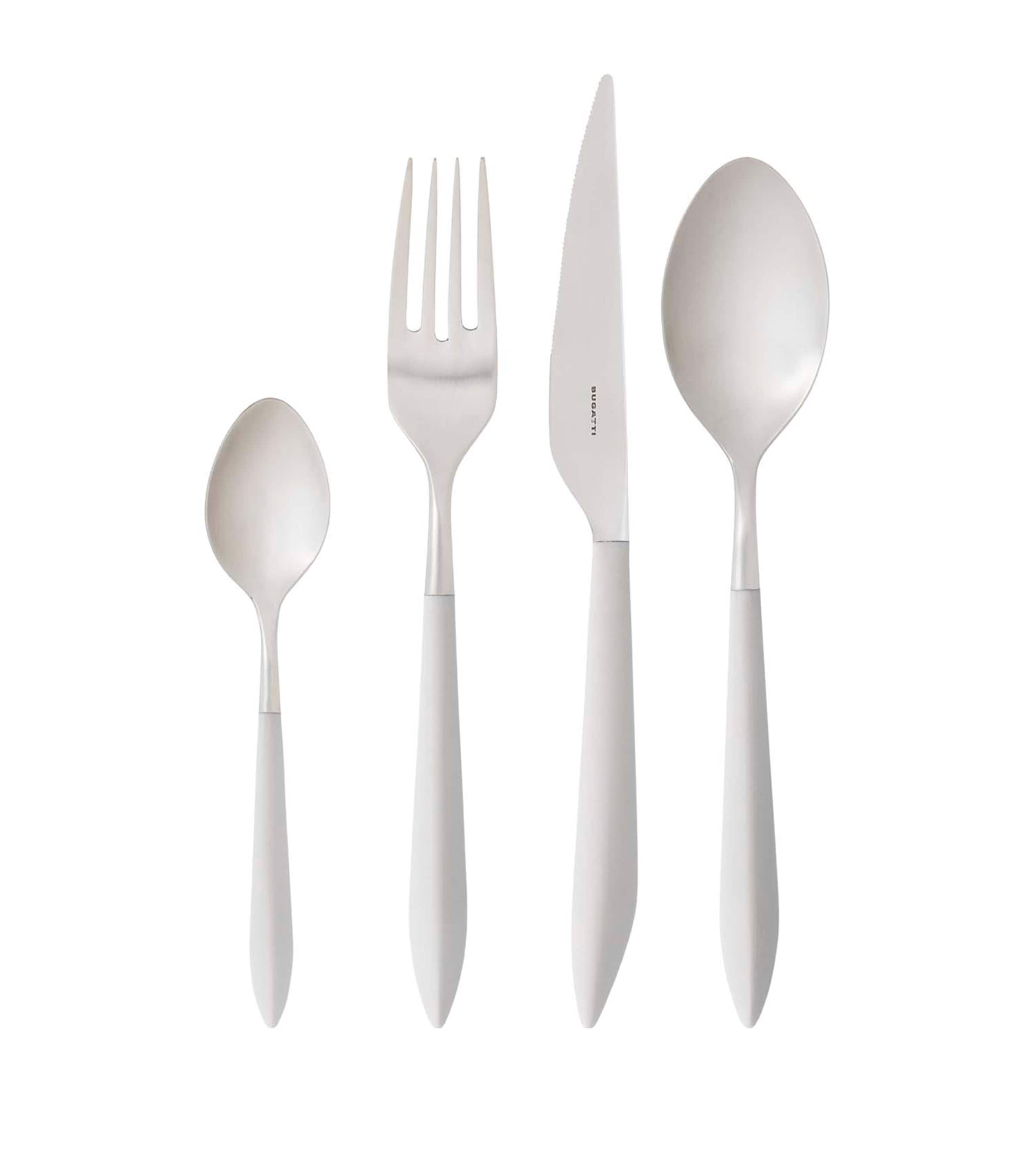 Ares Stainless Steel 24-Piece Cutlery Set IVORY Image 2