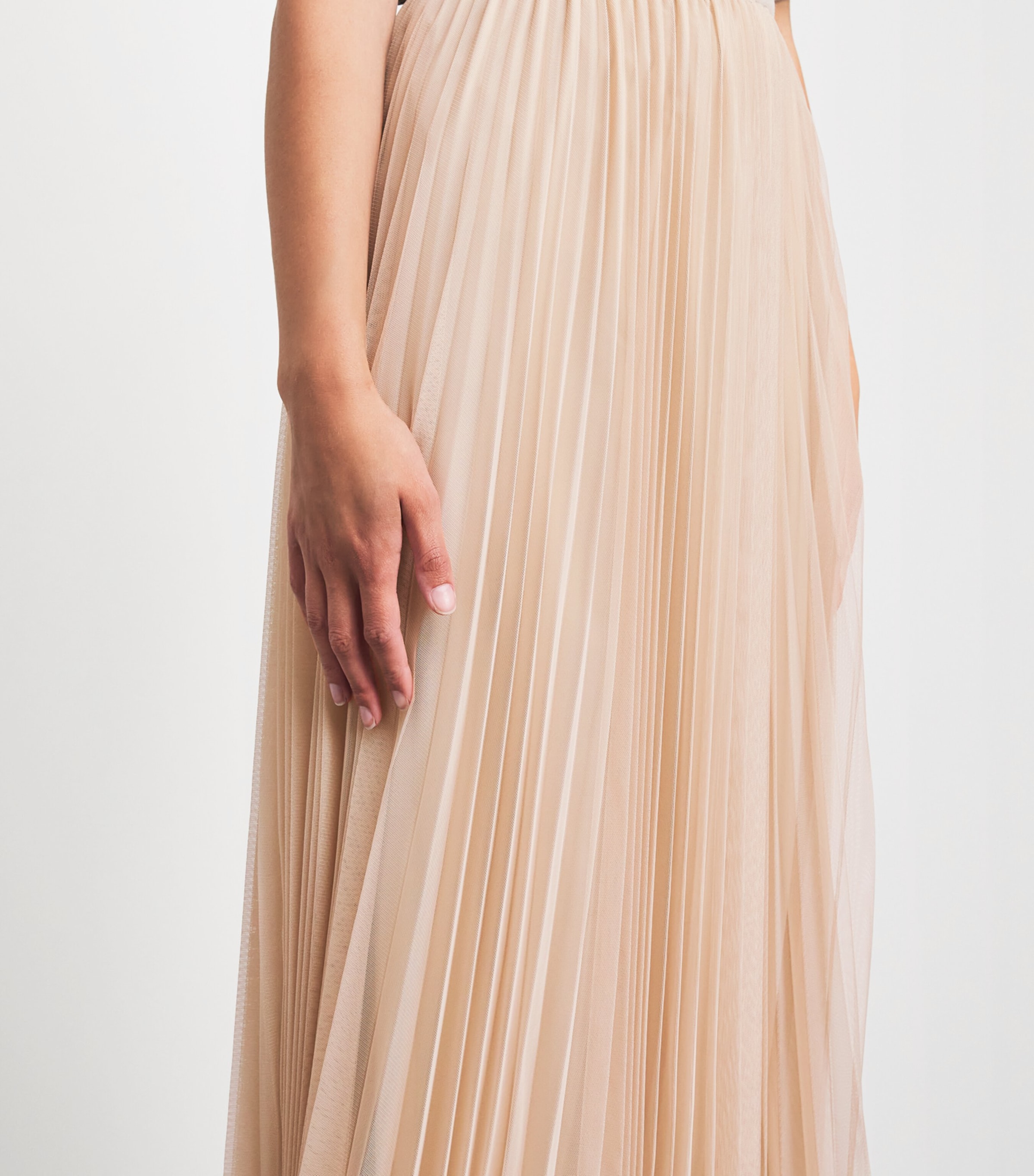 Fabiana Filippi Womens Tulle Pleated Midi Skirt Casha Image 3
