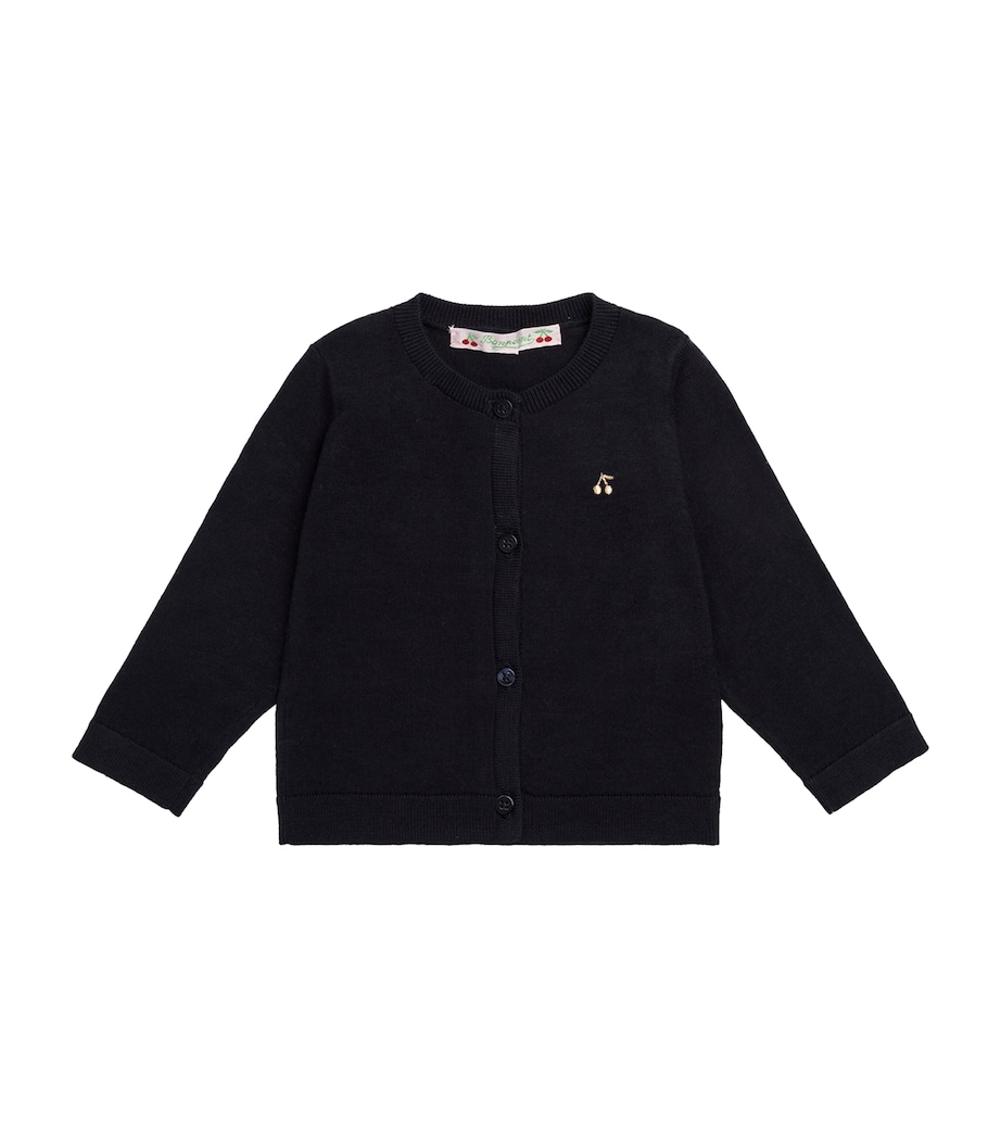 Cotton Logo Cardigan (3-12 Months) UPB MARINE Image 1