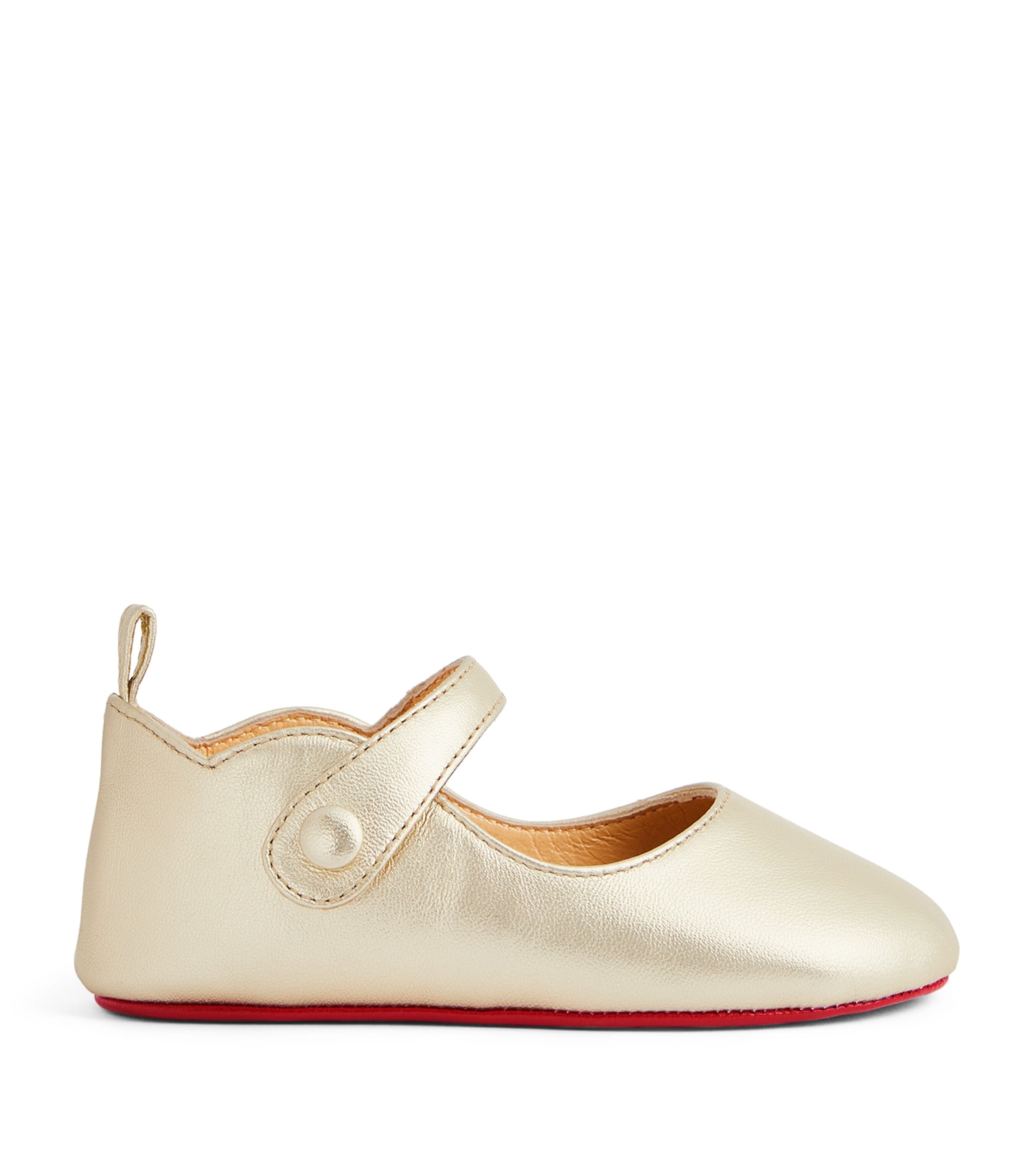 Christian Louboutin Kids' Baby Love Chick Ballet Flats In Red