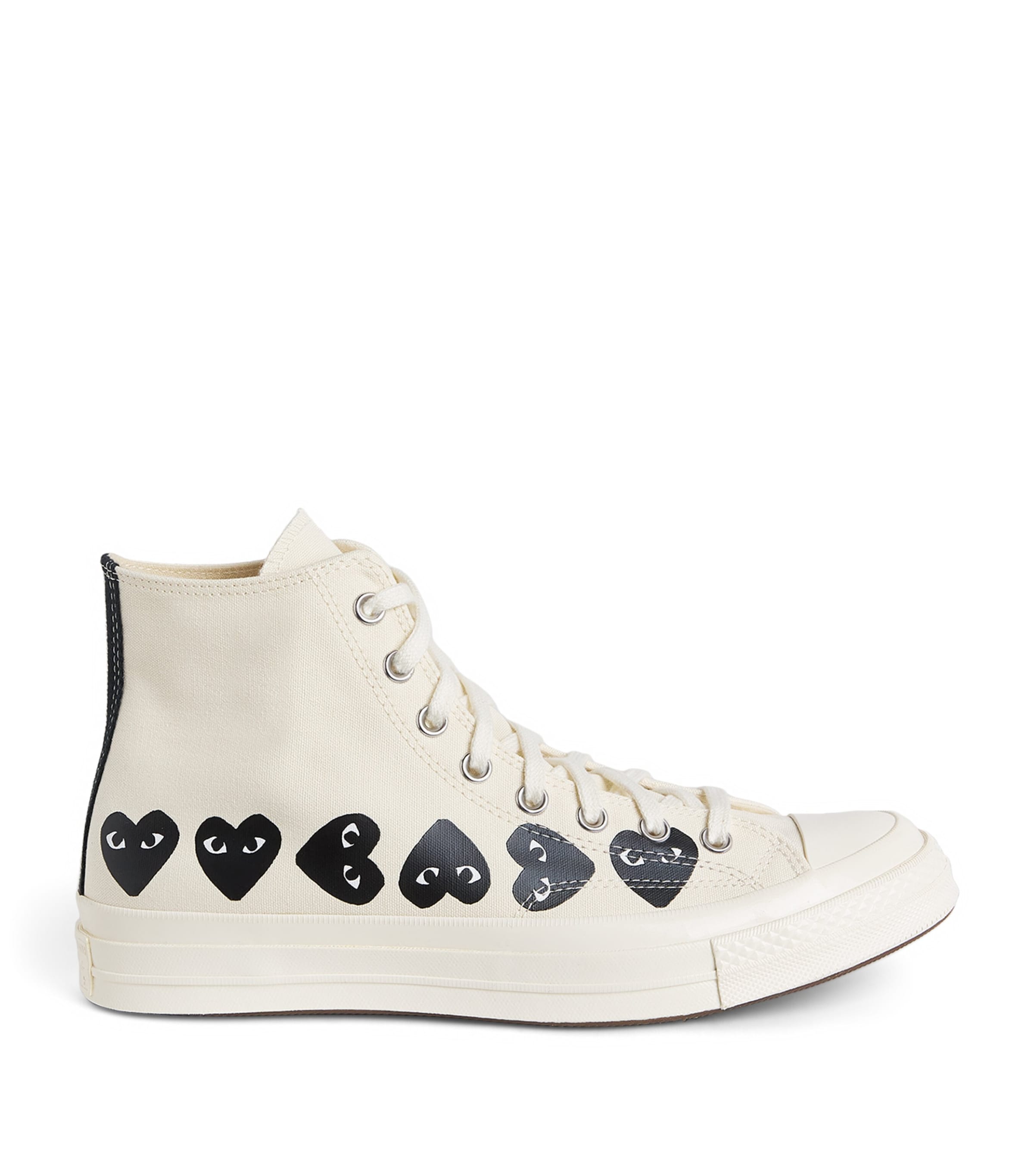 Comme Des Garçons Play Sneakers In Gold