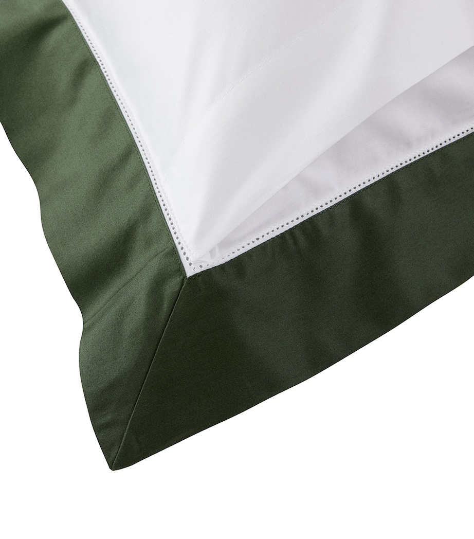 Cotton Langdon Square Oxford Pillowcase (65cm x 65cm) DKGREEN Image 3