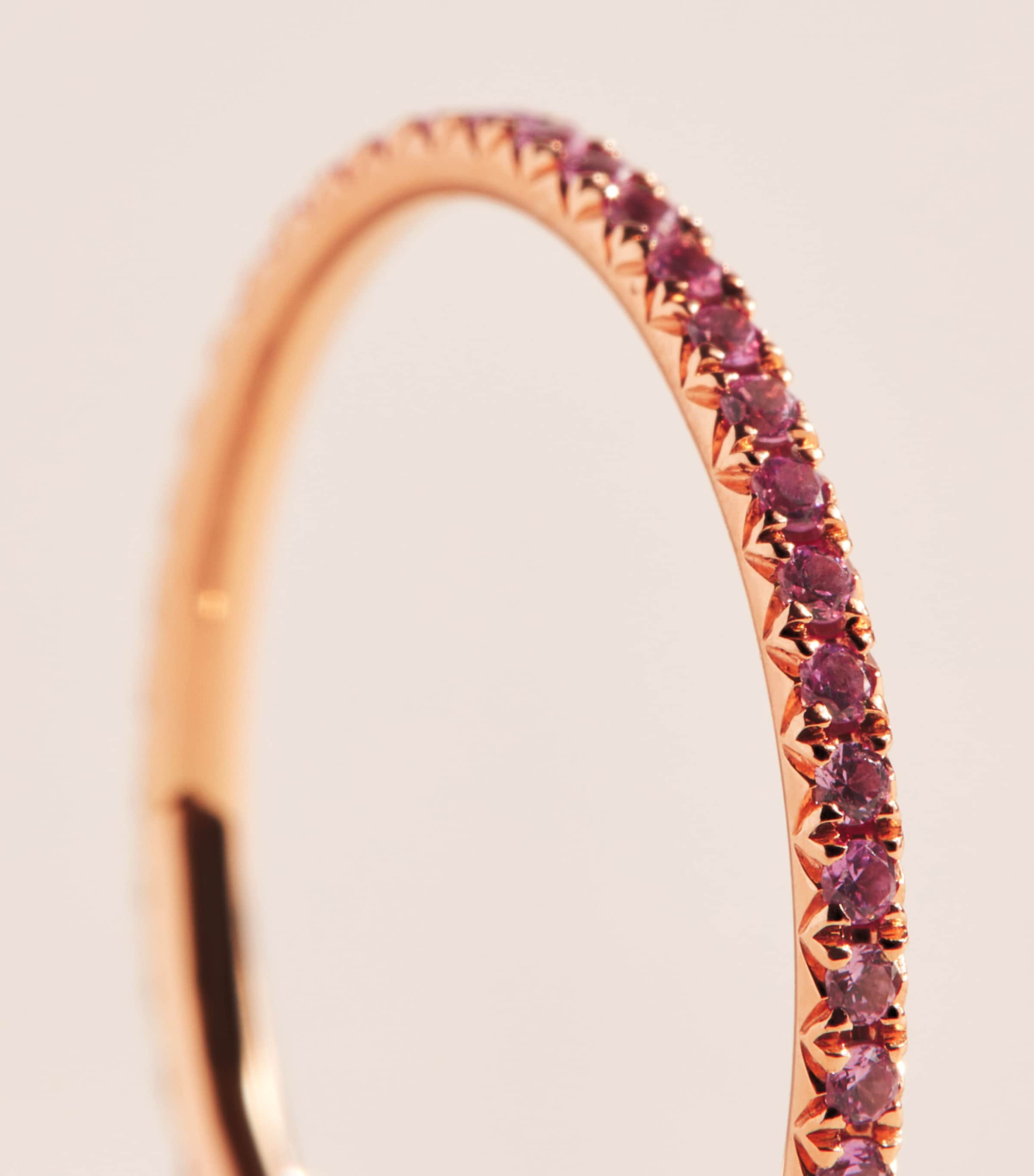 Anita Ko Rose Gold and Sapphire Eternity Ring Rose Gold Image 3