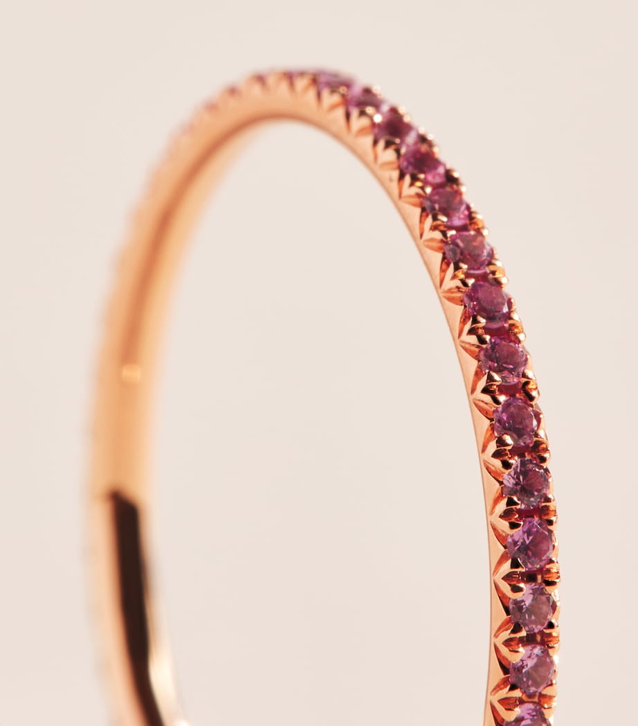 Anita Ko Rose Gold and Sapphire Eternity Ring Rose Gold Image 3