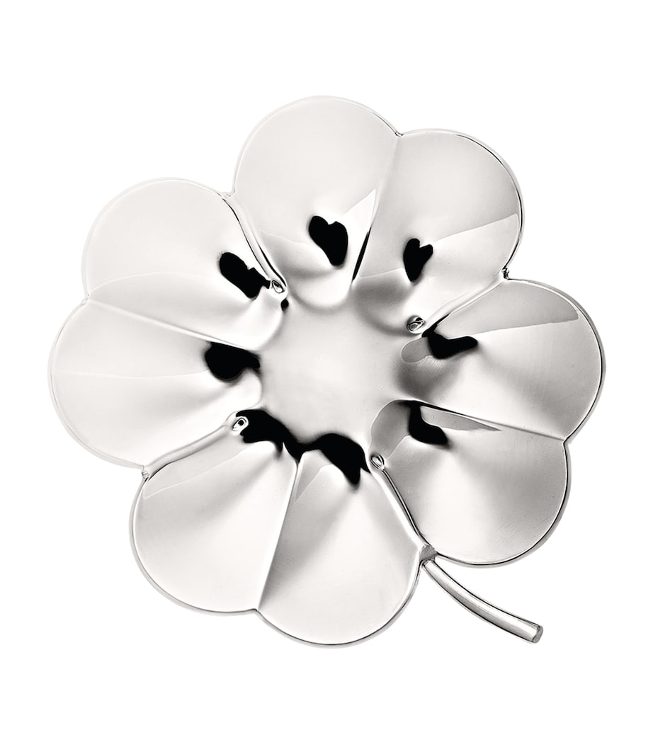 Silver-Plated 4-Leaf Clover Trèfle Dish (11cm) SILVER Image 1