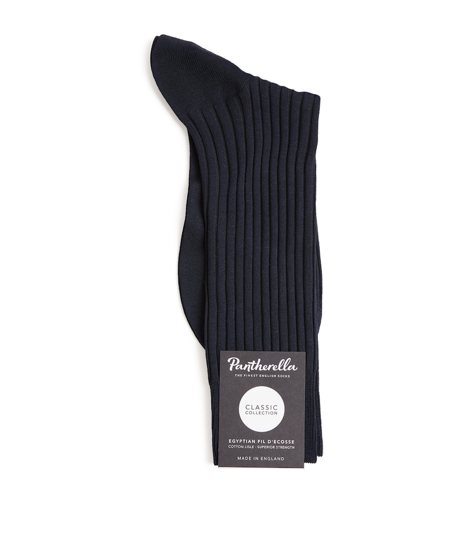 Ribbed Danvers Socks NAVY Image 1