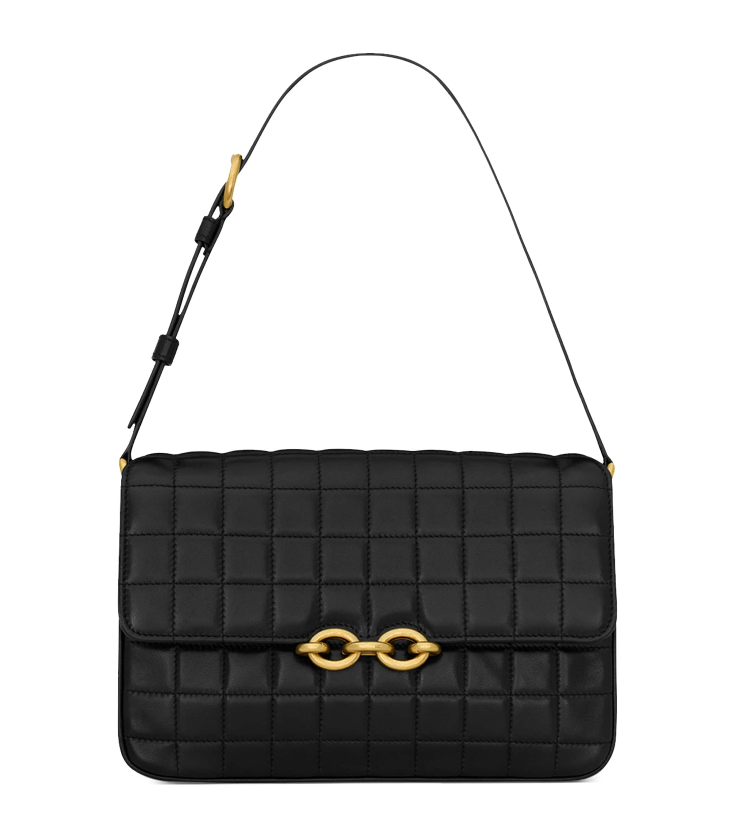 Saint Laurent Le Maillon Shoulder Bag In Black