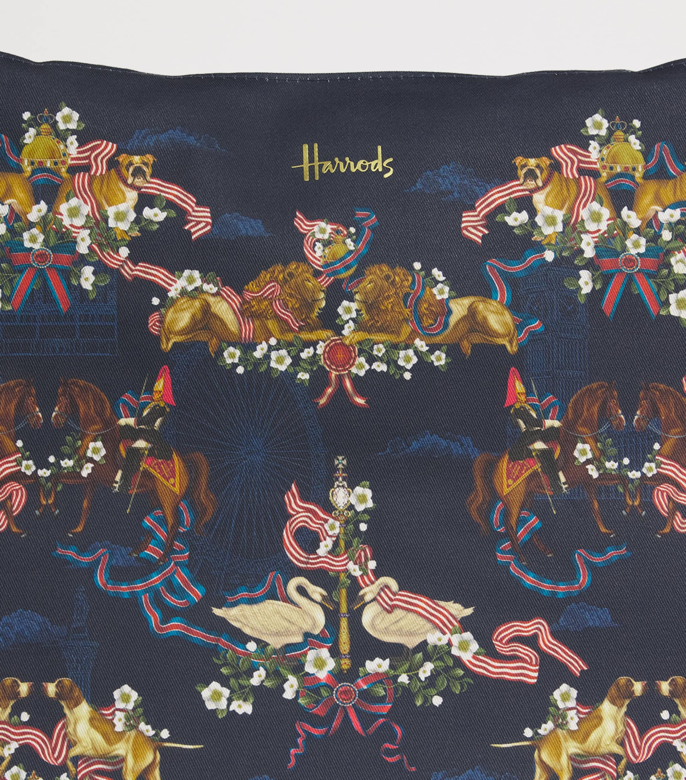Harrods Large Great British Tote Bag Navy Image 4