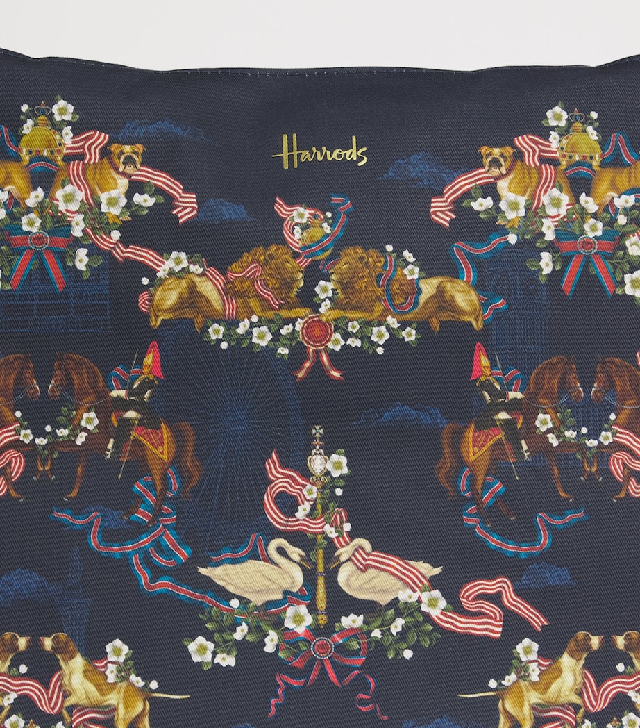 Harrods Large Great British Tote Bag Navy Image 4