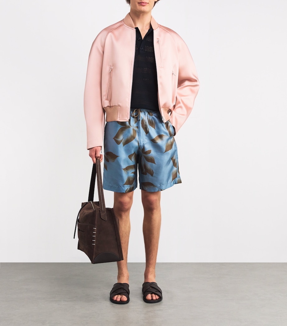 Satin Bomber Jacket 305 PINK Image 2