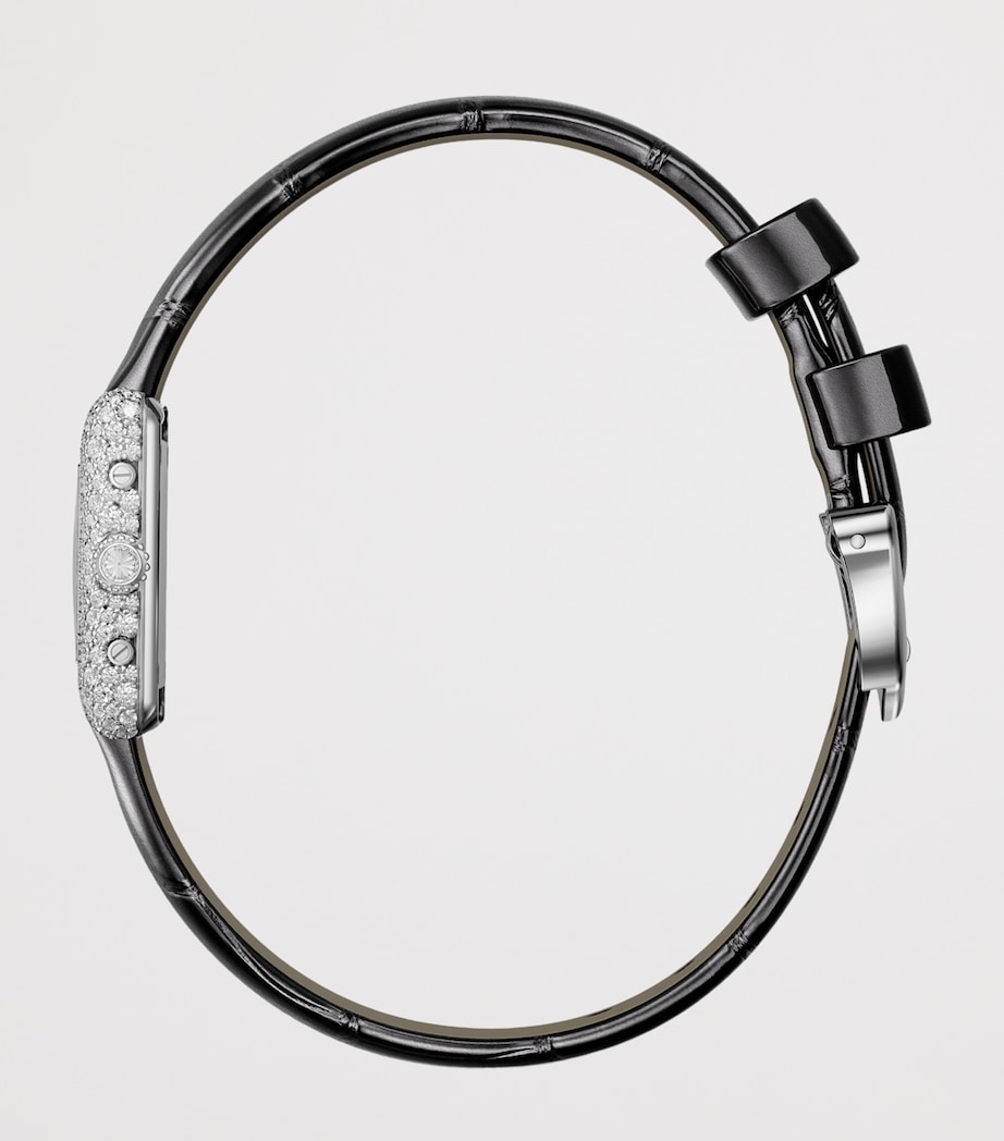Cartier White Gold and Diamond Tank Louis Watch 16.5mm White Gold Image 3