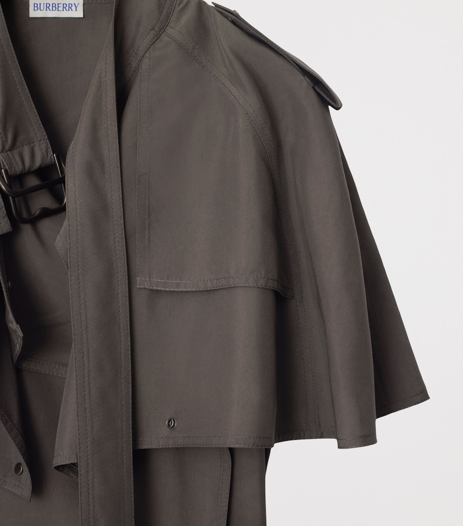 Silk Trench Midi Dress CELLAR Image 6